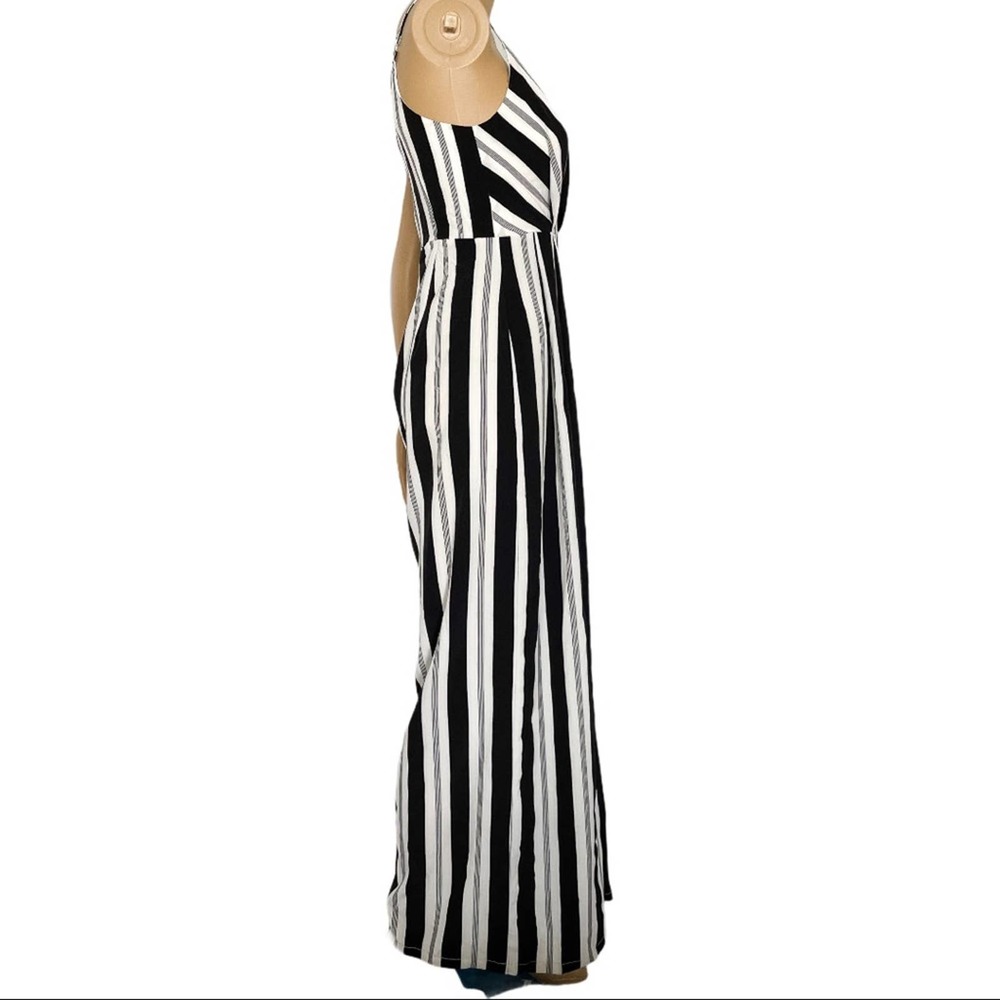 Avec Les Filles Striped Wide Leg Jumpsuit Women XS - Picture 6 of 11